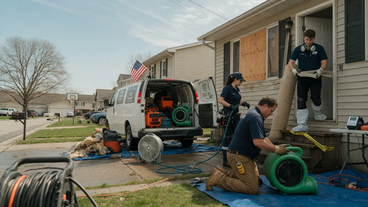 Water Damage Restoration in Petroleum, IN near me